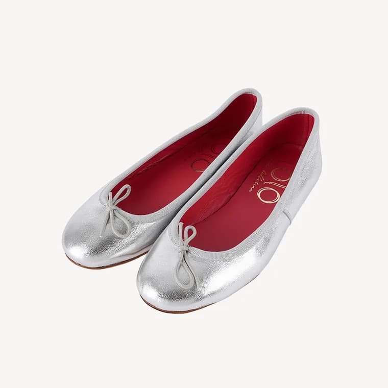 Silver ballet flat product reference
